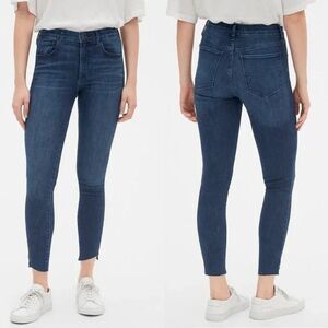 GAP Denim Women Size 33Rx26 Favorite Jegging Raw Hem High Rise Jeans